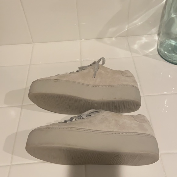 VAGABOND “JESSIE” CREAM SUEDE PLATFORM SNEAKER 37 - Picture 5 of 7